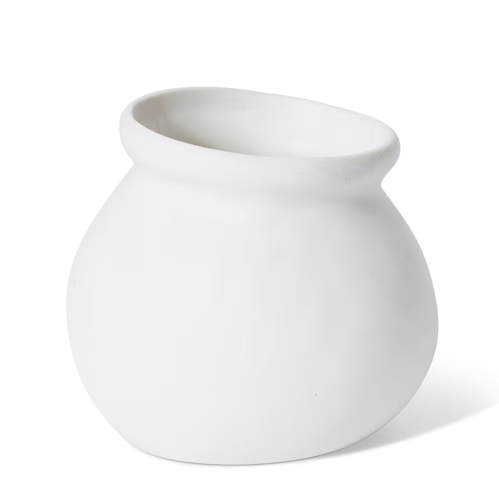 Nakano Round Vase White 15x14x13cm