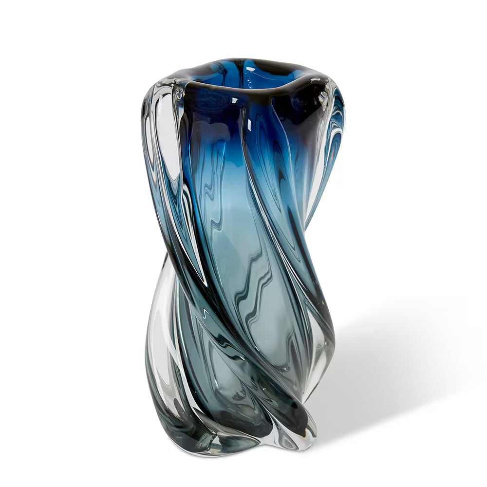 Sharik Vase Blue 14x14x28cm
