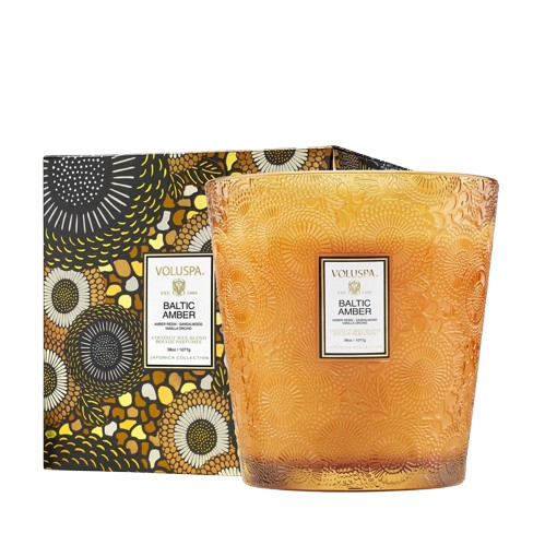 Voluspa Baltic Amber 3 Wick Hearth Candle