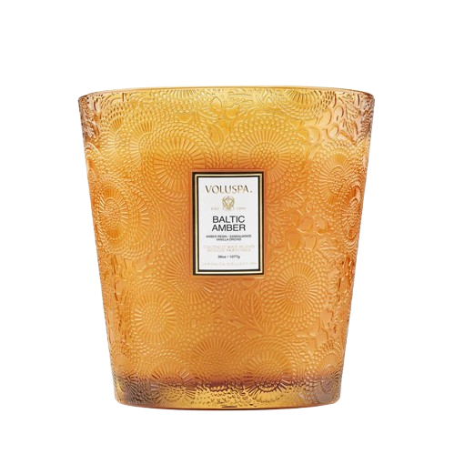 Voluspa  Baltic Amber 3 Wick Hearth Candle