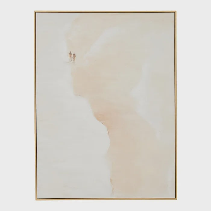 Whitesand Nat Frame Oil Canvas 90x120cm