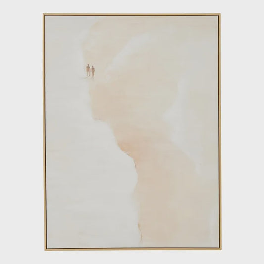 Whitesand Nat Frame Oil Canvas 90x120cm