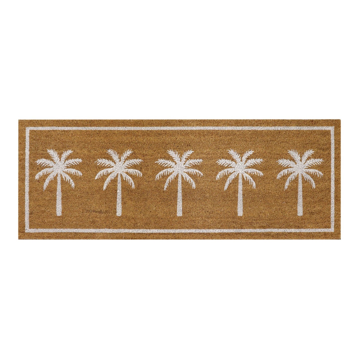 Bahamas White Palm Tree Doormat