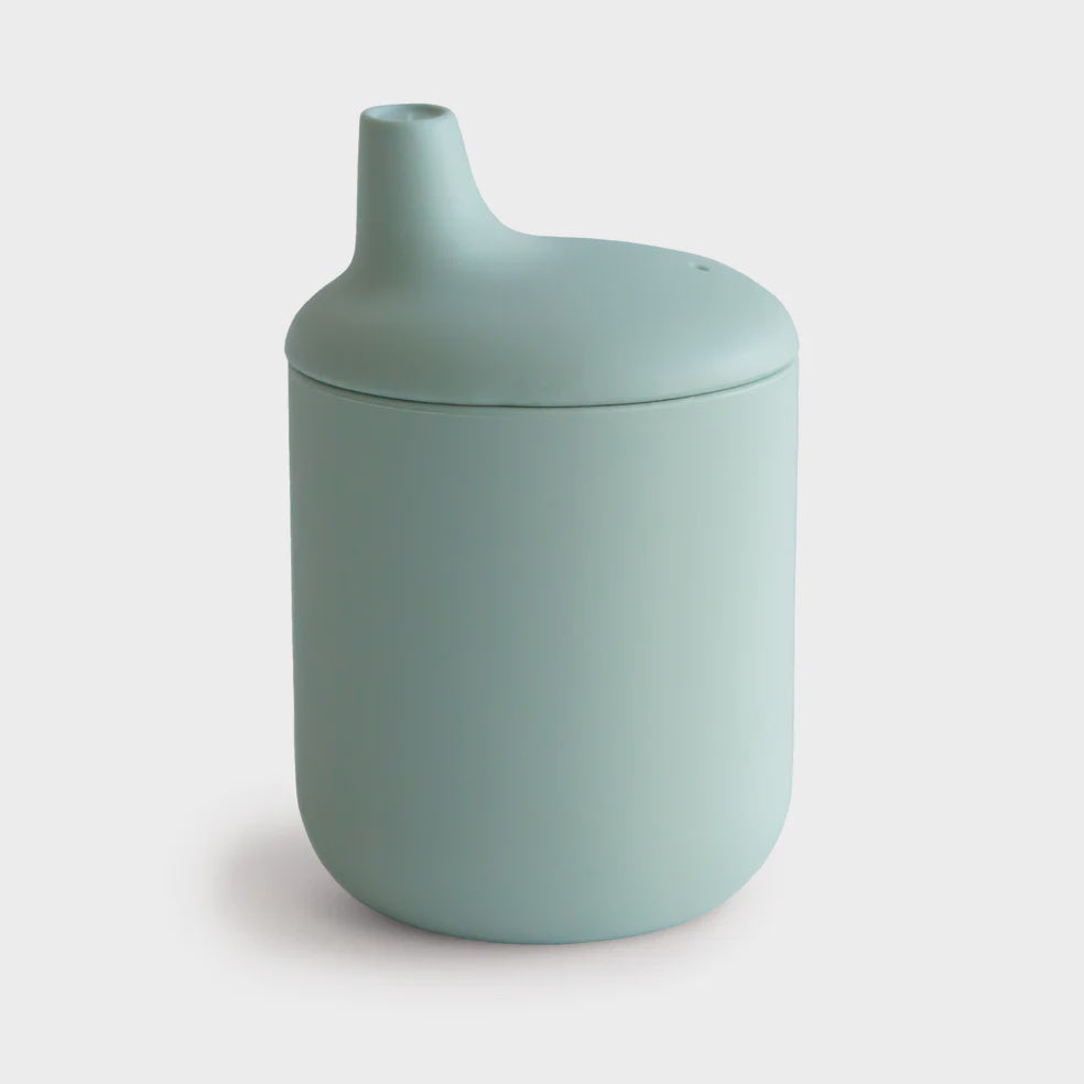 Mushie Silicone Sippy Cup Cambridge Blue
