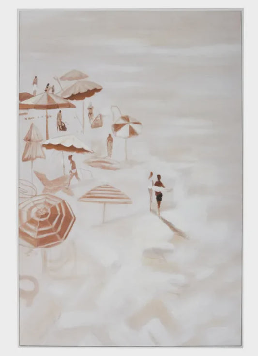 Escena White Frame Oil Painting 80x120