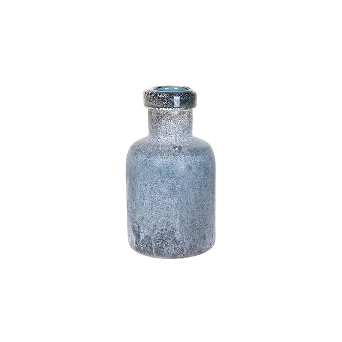 Villius Glass Sandblast Blue Bottle Short