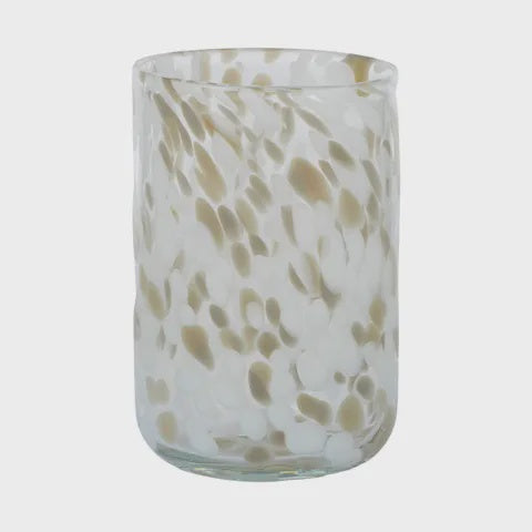 Mottie Glass Vase 10.5x16 Grey/Taupe