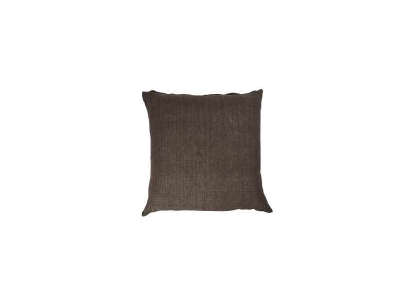 Haarlem Linen Cushion - Bitter Chocolate 60 x 60 cm