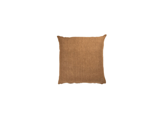 Haarlem Linen Cushion - Toffee - 60 x 60 cm