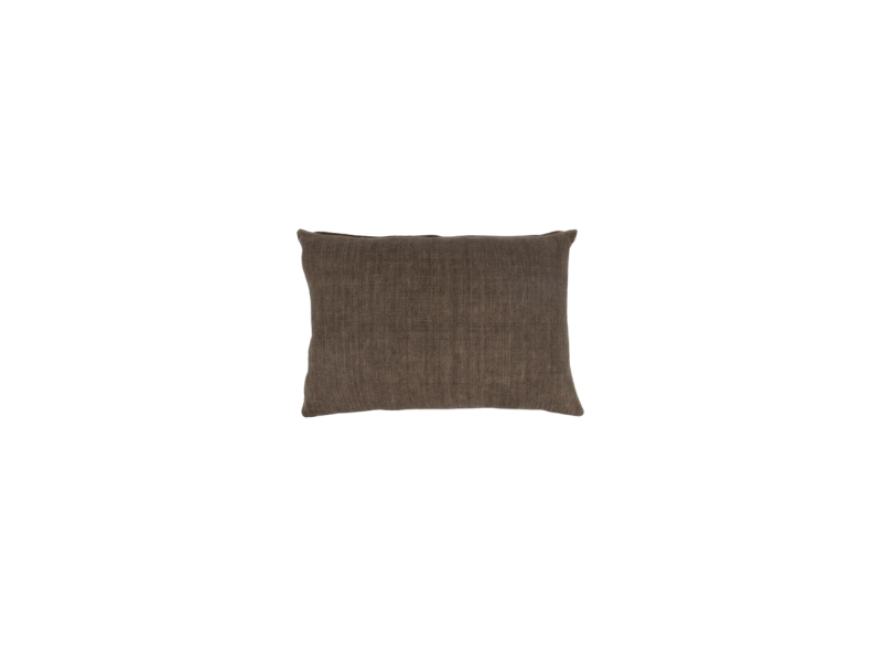 Haarlem Linen Cushion - Bitter Chocolate - 40 x 60 cm