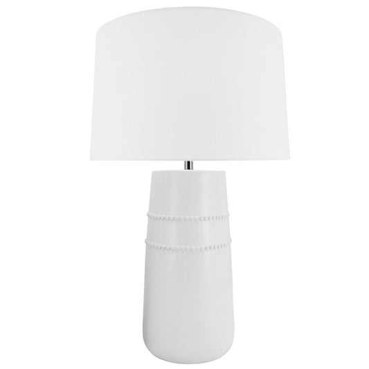 Beaded Lamp 35x58.5cm - White