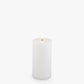 Nordic White Flameless Pillar Candles 8 x 15cm Med