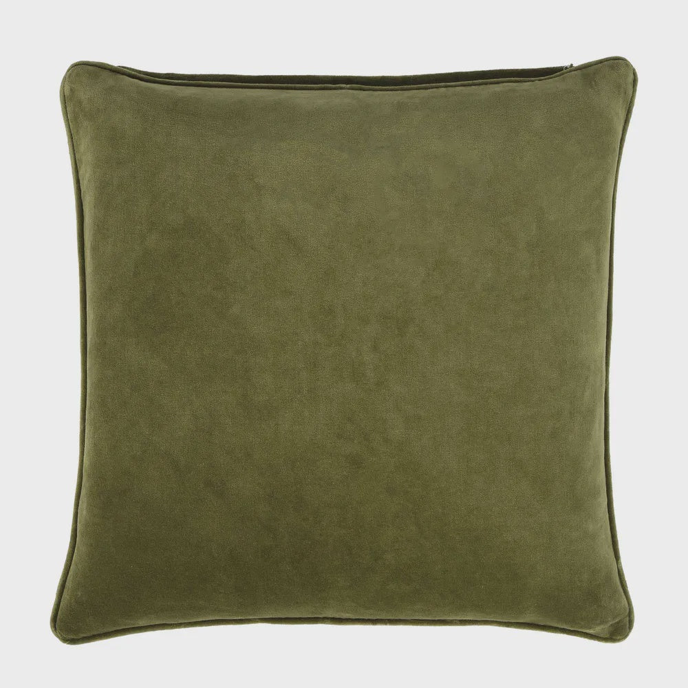 Chelsea Velvet Cushion - Green 50x50