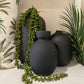 Tate Egg Matt Vase Black