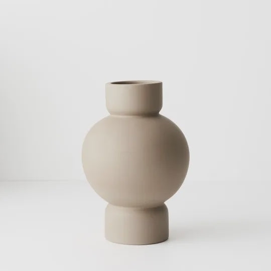 Isobel Vase Sand 25 x 17 cm