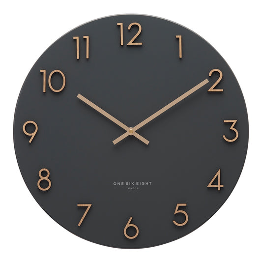 Katelyn Wall Clock Charcoal Grey 60cm
