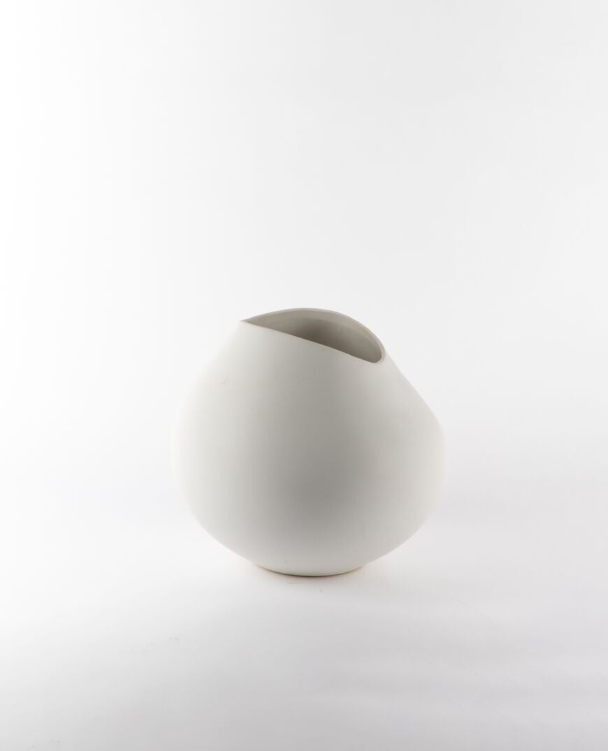 Lotus Vase - White Lge