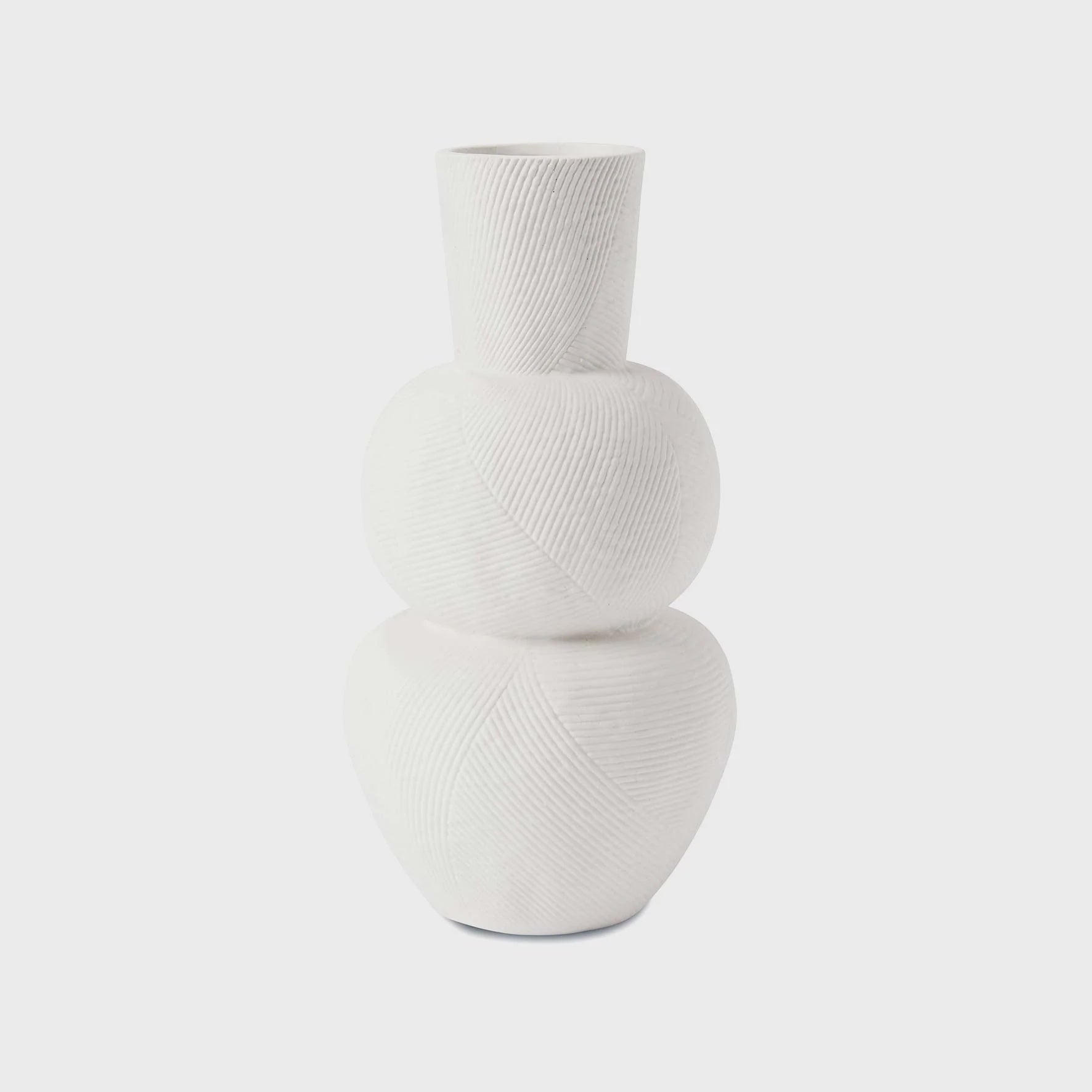 Rippled Textured Natural Clay Vase – URBAN EDGE STYLE