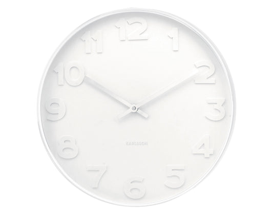 White Wall Clock 51cm